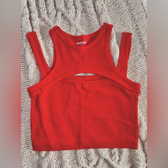 Garage Tops - Garage Cut out crop top